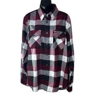 Dixxon flannel company men’s medium southpaw plaid shirt GUC